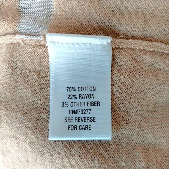 Simply Vera by Vera Wang Sheer Knit Colorblock Cardigan Button-Up Sweater Sz XL - Picture 7 of 14